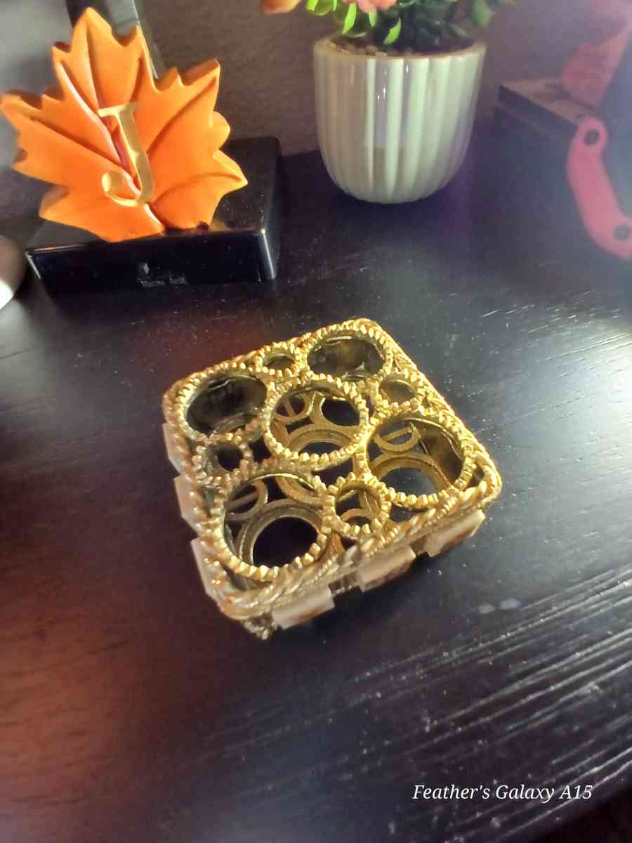 Vintage Florenza Lipstick Holder with Hand painted Tiles