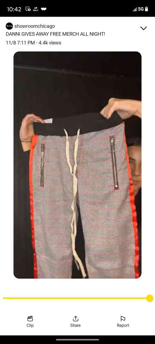 KDNK Designer joggers size small