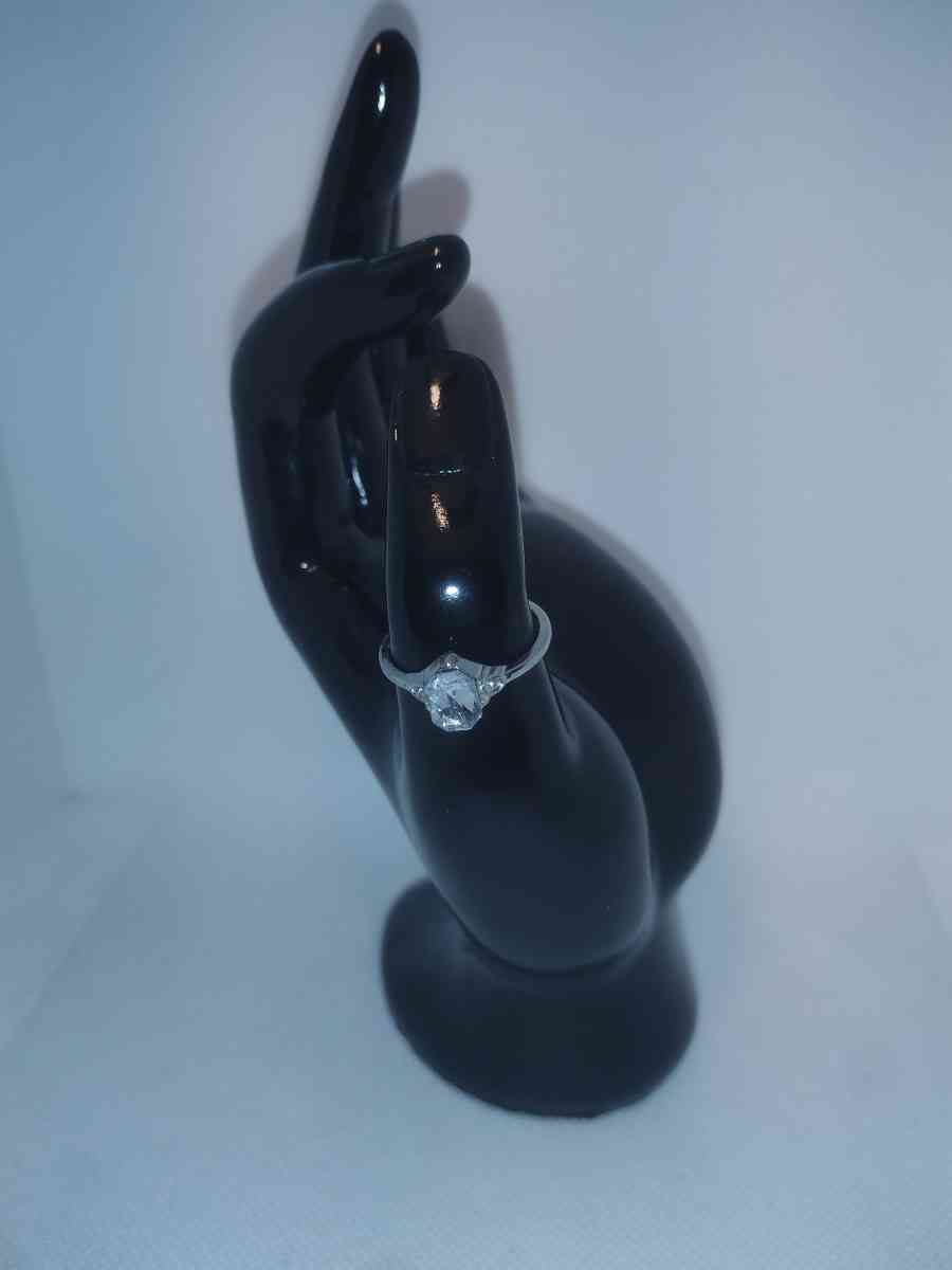 Oval Cut Silver Ring GA