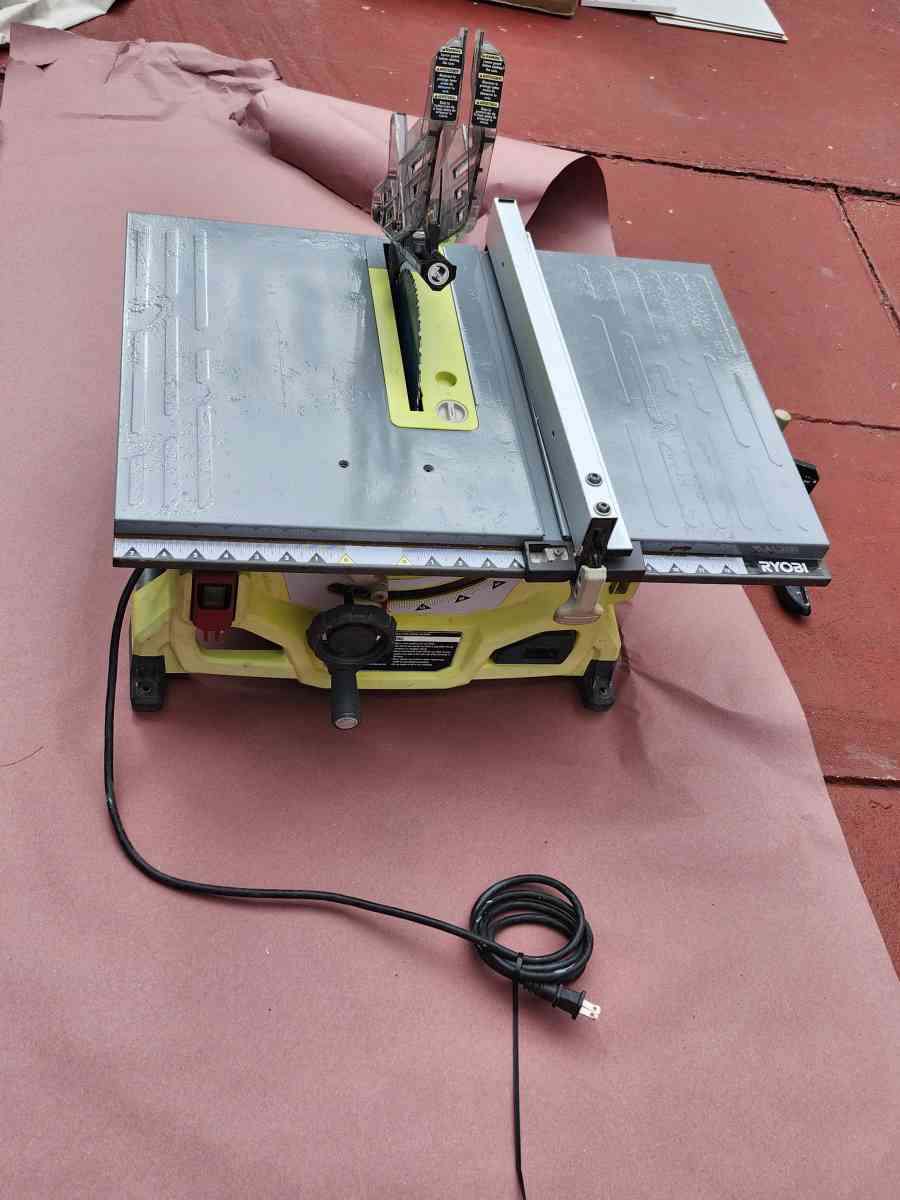 RYOBI13 Amp 814 in Compact Portable Corded Jobsite Table Saw