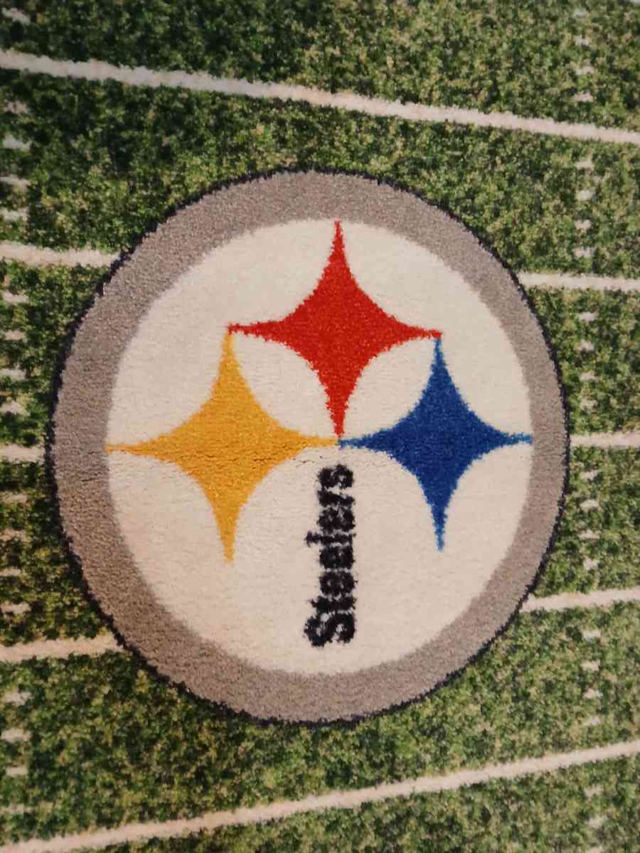 Pittsburgh Steelers field carpet 46inch by 27inch