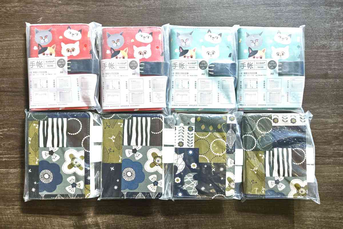 Item Small Fabric Covered Gridded Journals