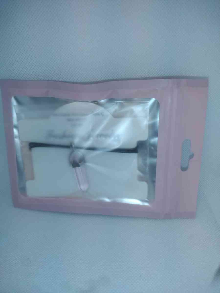 Rose Quartz Glass Pendant Necklace