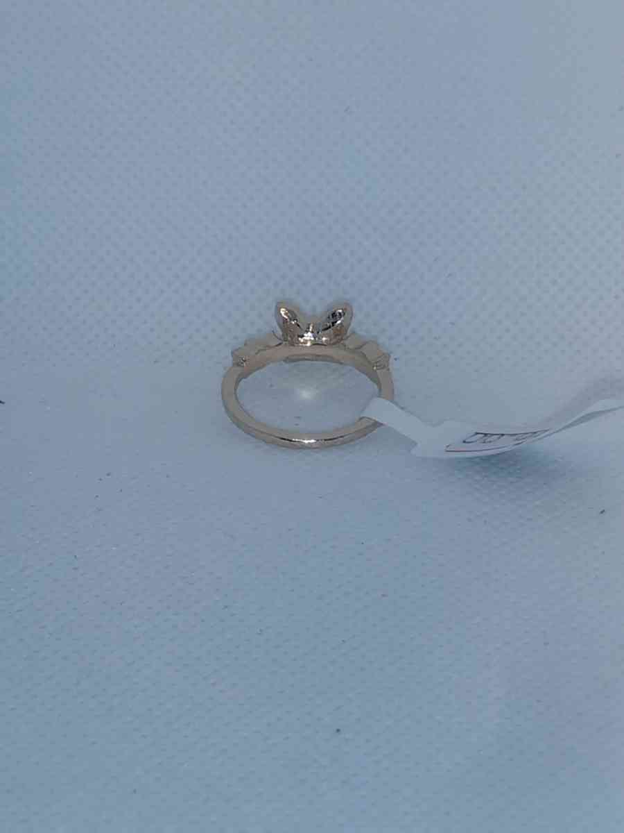 White Butterfly ring