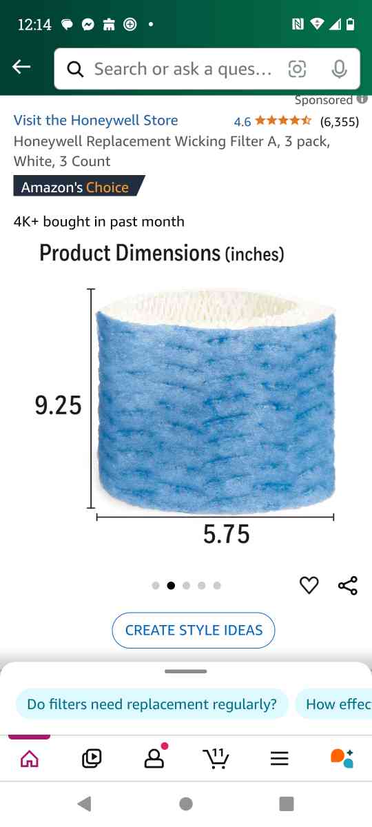 Honeywell Humidifier Wicking Filter