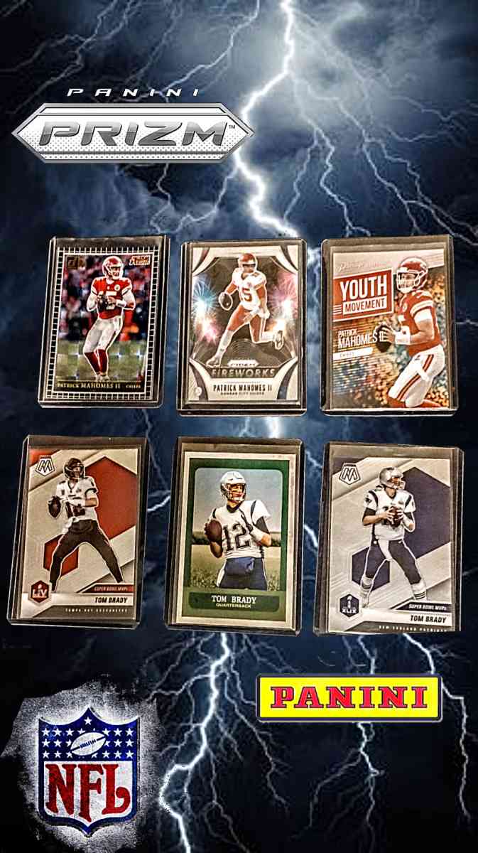 6 lot prizm Tom Brady Patrick mahomes cards