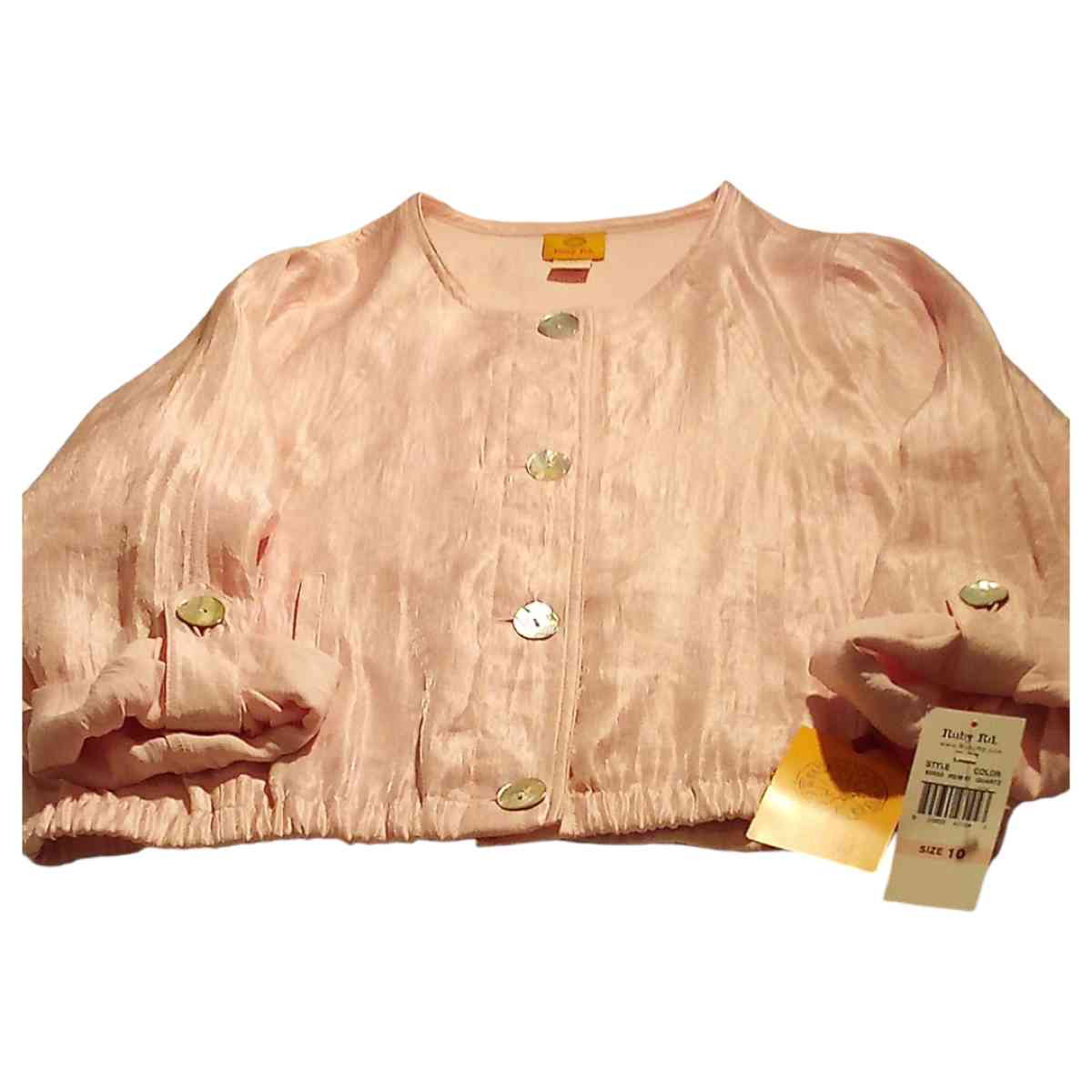 NEW WITH TAGS RUBY RD LITE WEIGHT JACKET W 2 OUTSIDE POCKETS