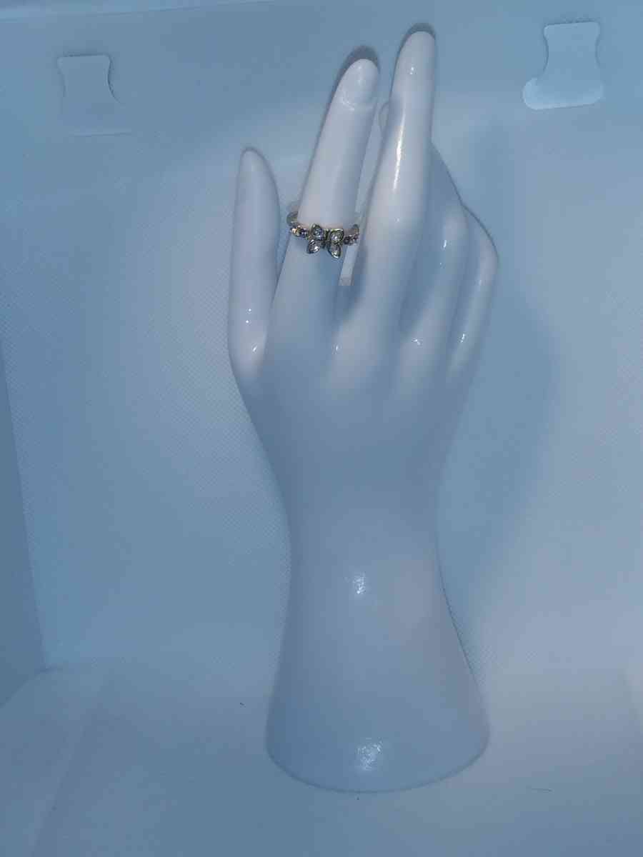 White Butterfly ring