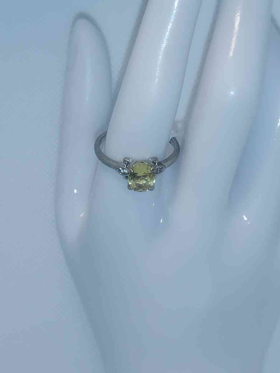 Citrine Ring Silvery