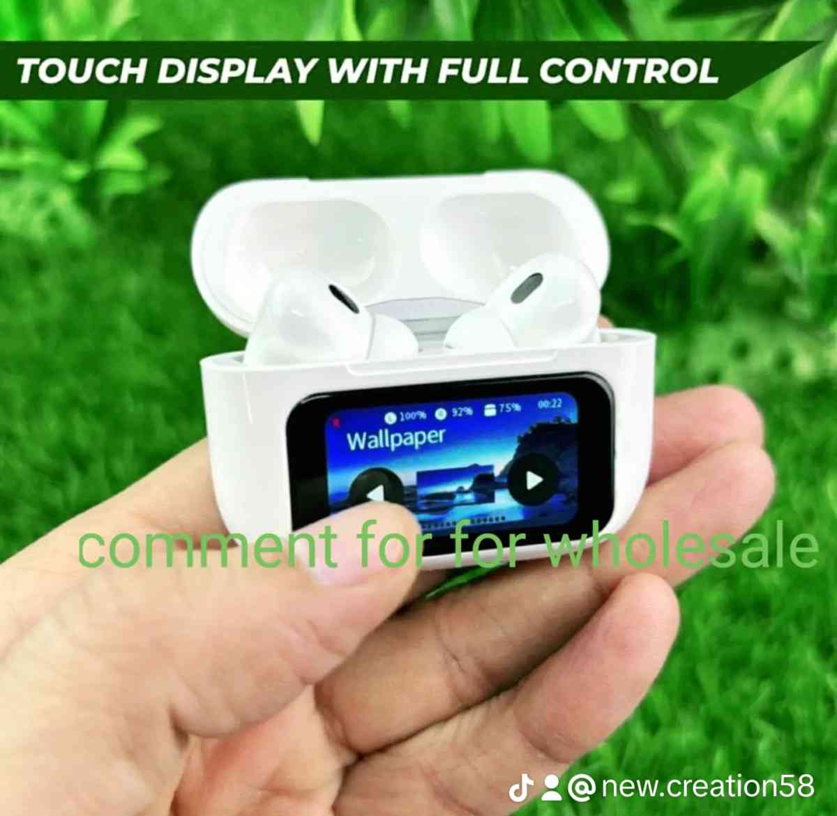 A9 pro wireless earbuds with display