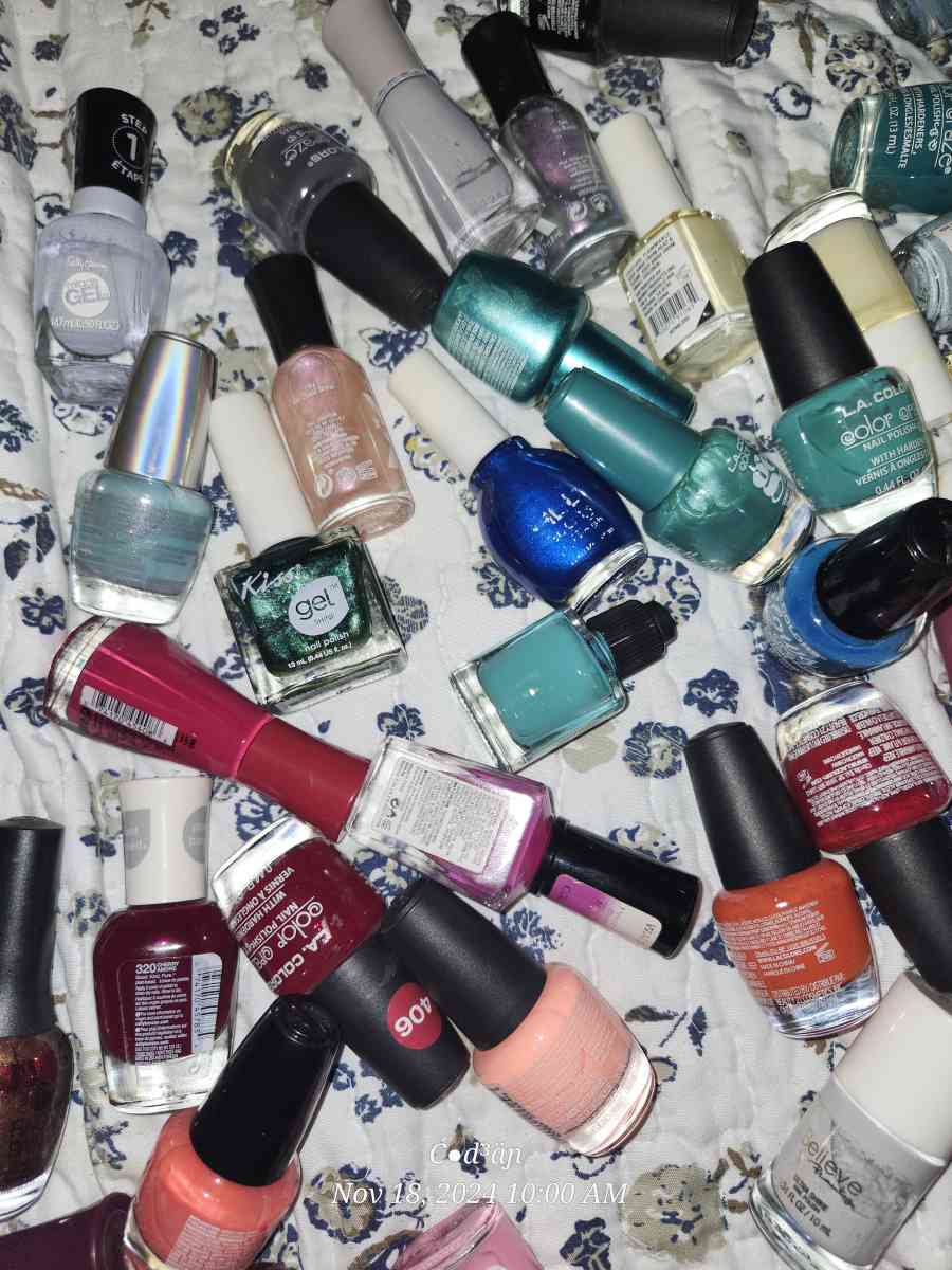over 100 bottles of fingler nail polish