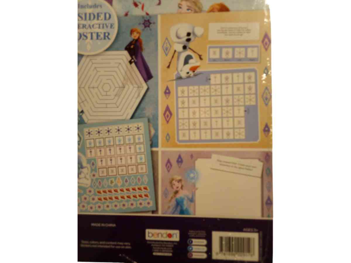DISNEYS FROZEN ACTIVITY SET INCLUDES 2 SIDED INTERACT POSTER