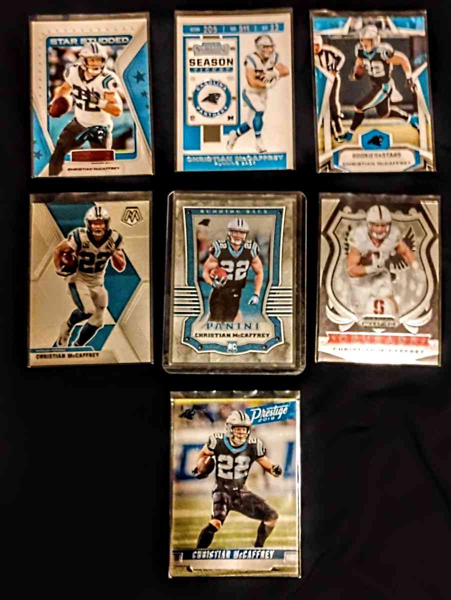 christian mcaffrey 6 card lot