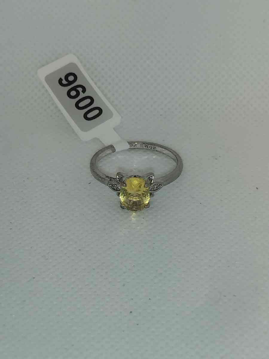 Citrine Ring Silvery