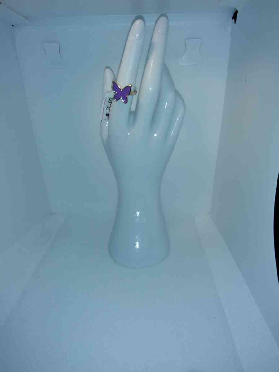 Purple Butterfly ring