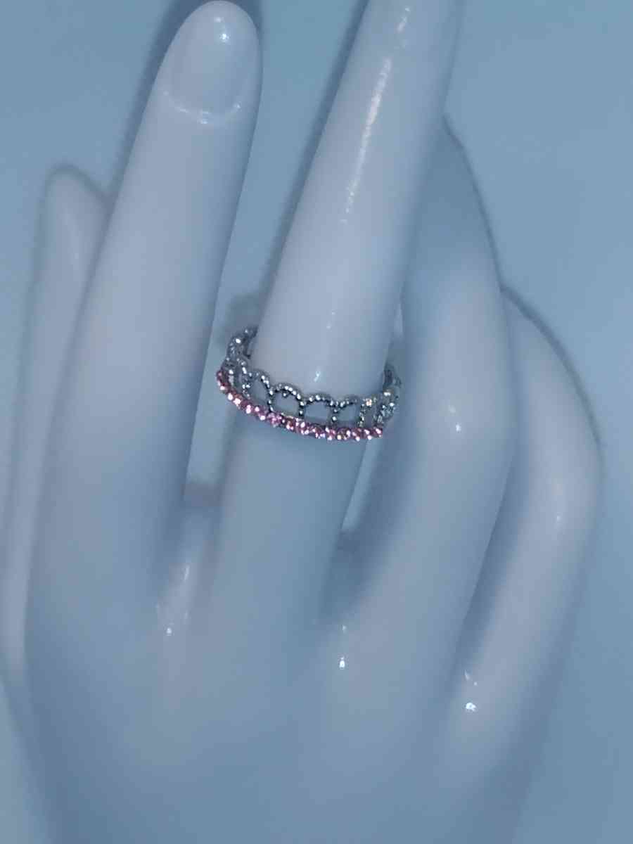 Pink Crown Ring