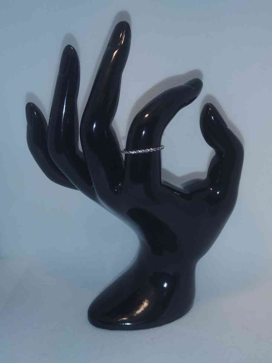 Braided Retro Geometric Ring