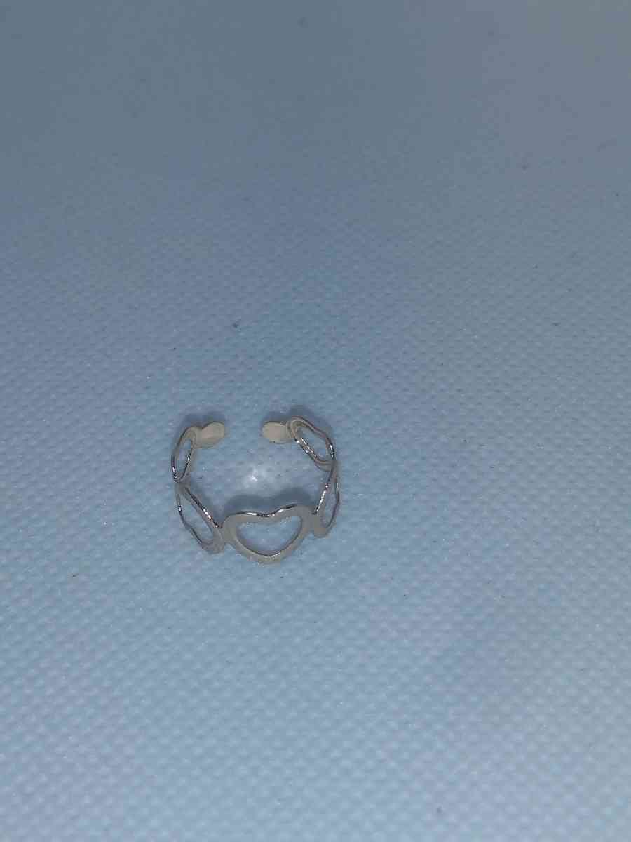 Open Heart Chic Rhinestone Ring