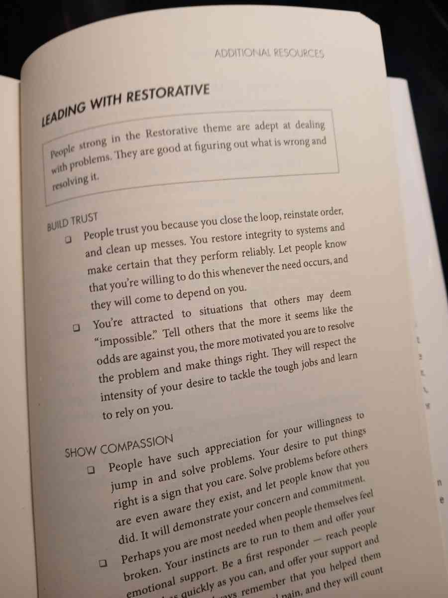 Strength Based Leadership Book by Don Cliffton