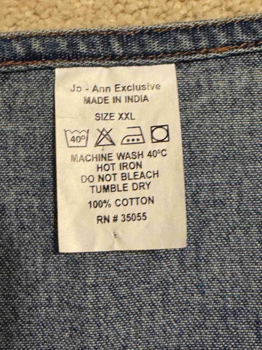 1046 New Womens Basket Decal Embroidered Denim Vest Blue Siz