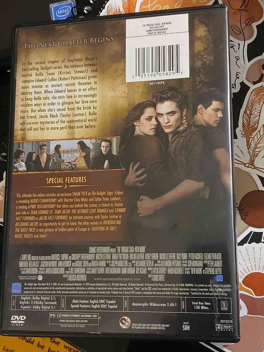 Twilight Saga  2 New Moon DVDs