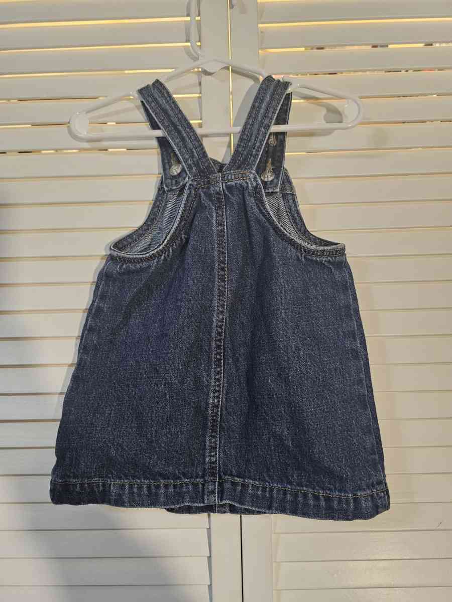 Old Navy 12 to 18 months denim overall dress