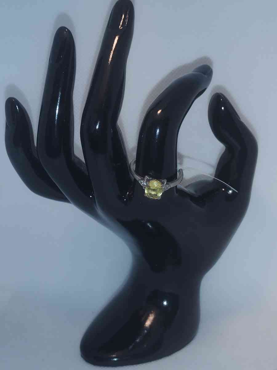 Citrine Ring Silvery