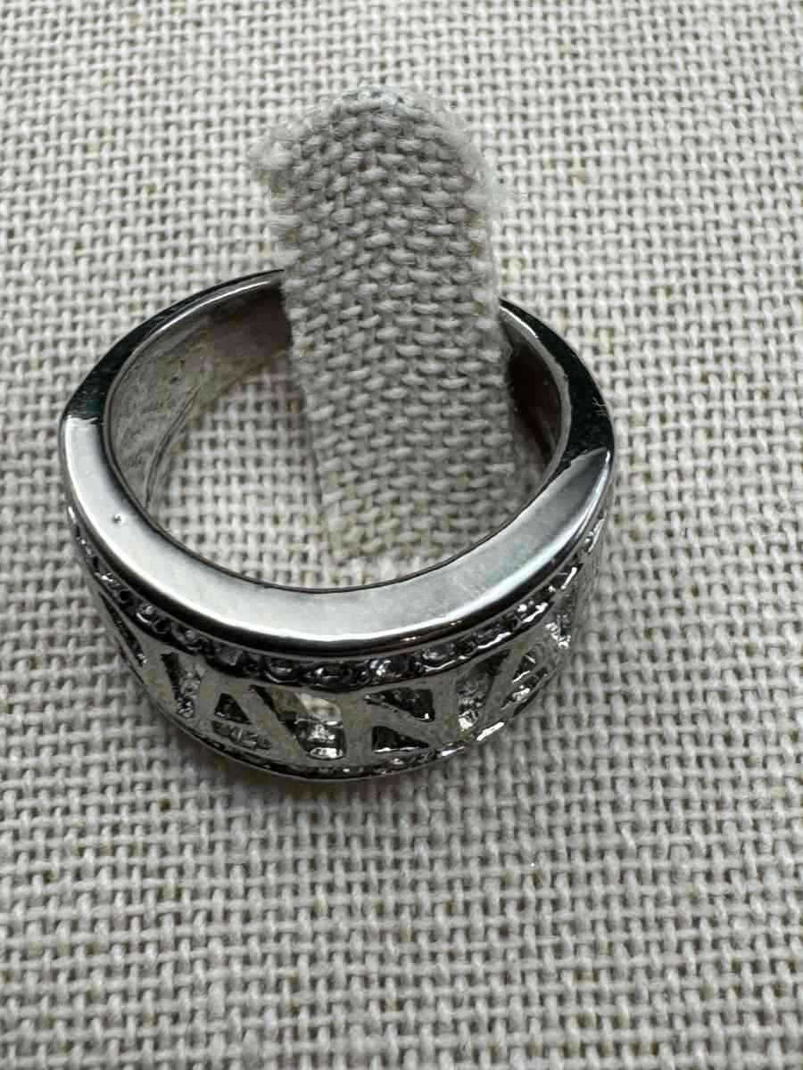 2034PTT Stainless With Rhinestones Nana Band Ring