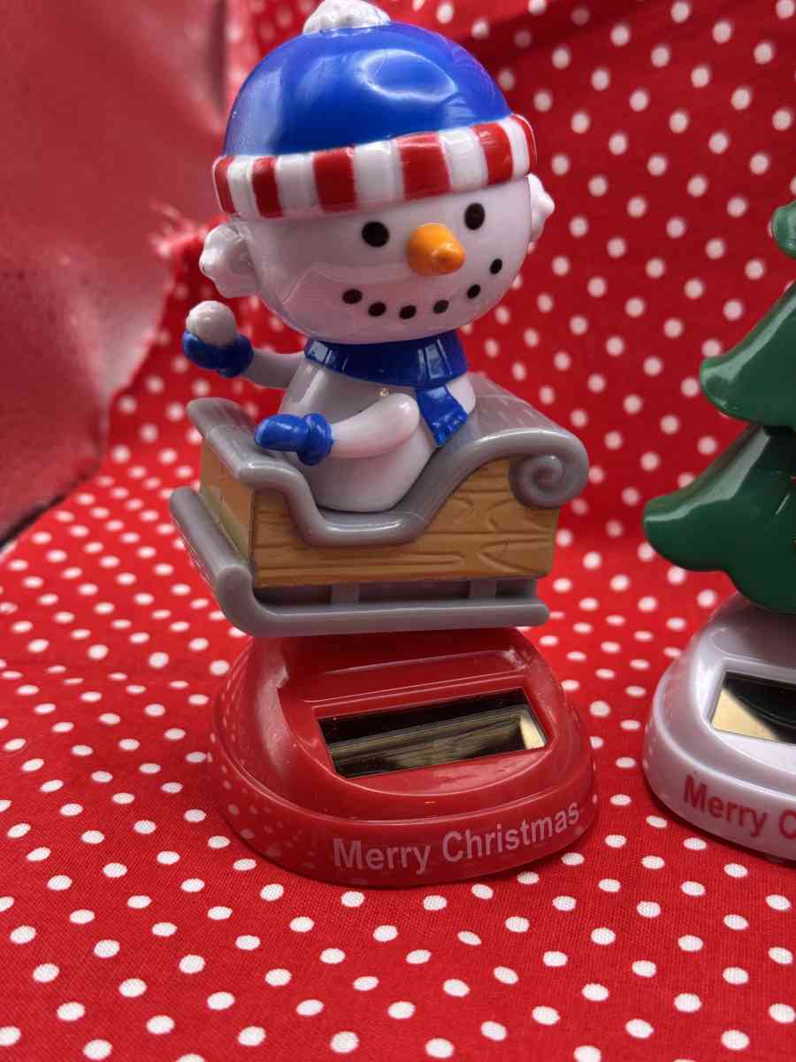 Three Solar Christmas Characters