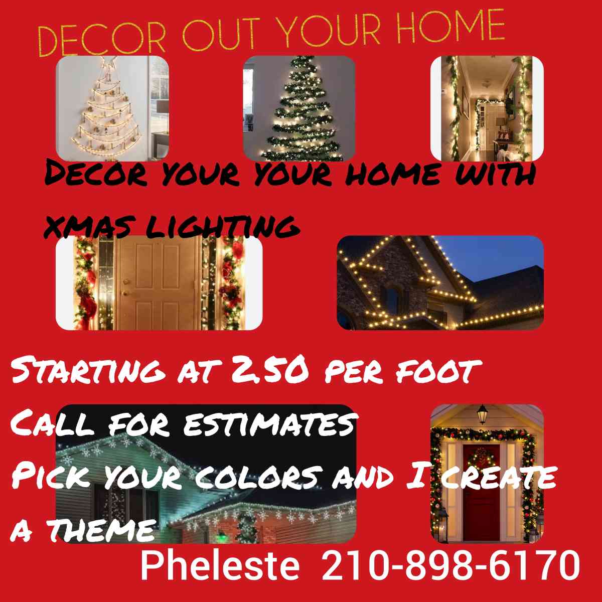 xmas lights installing