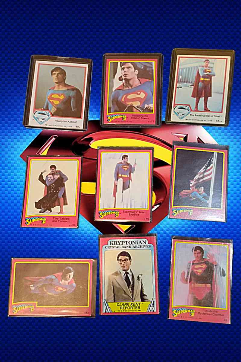 original 1978 Superman the movie card lot