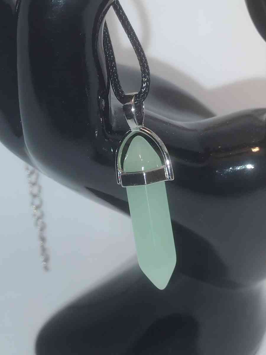 Jade Glass Pendant Necklace