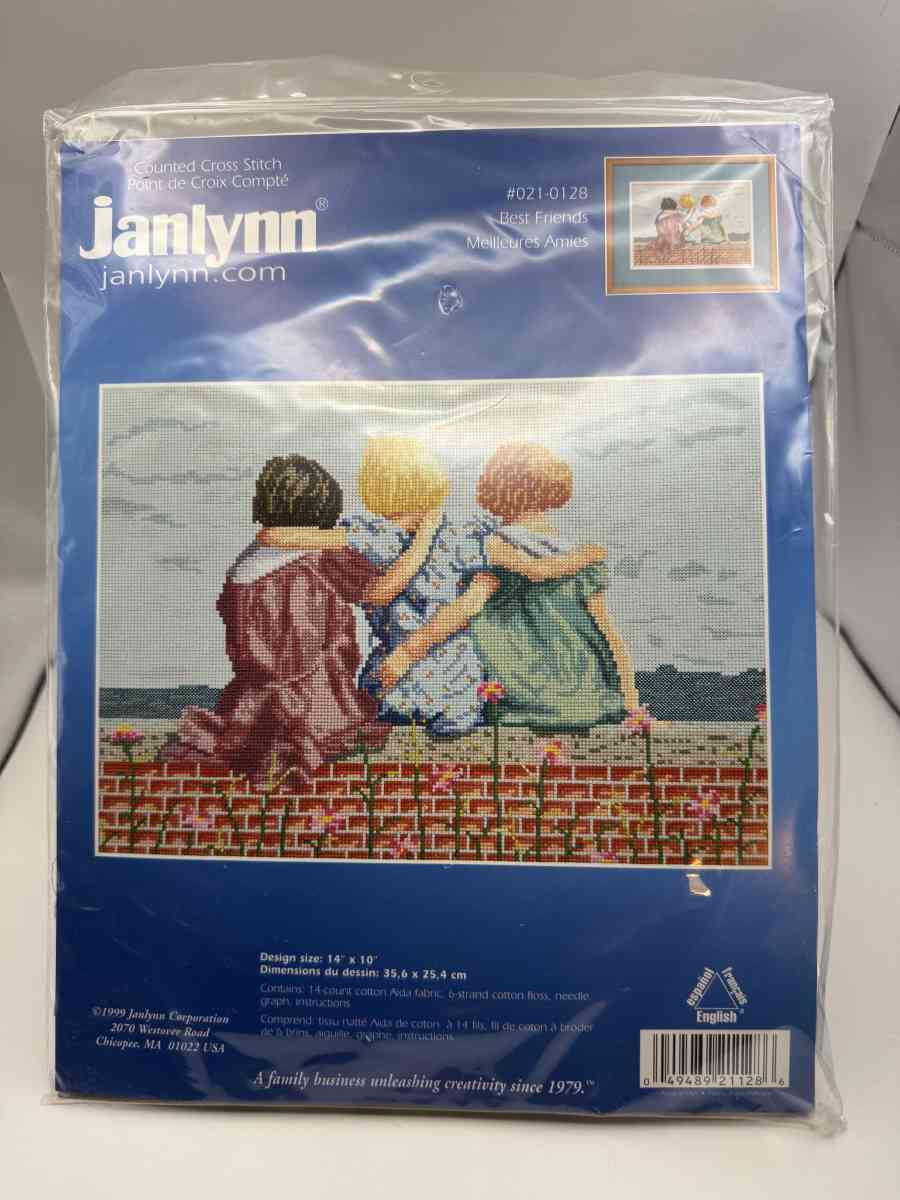 1048PSS Janlynn 21128  Best Friends  Counted Cross Stitch