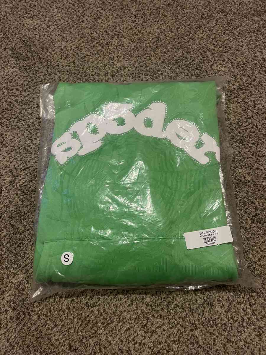 accepting offers GREEN SP5DER HOODIE size small