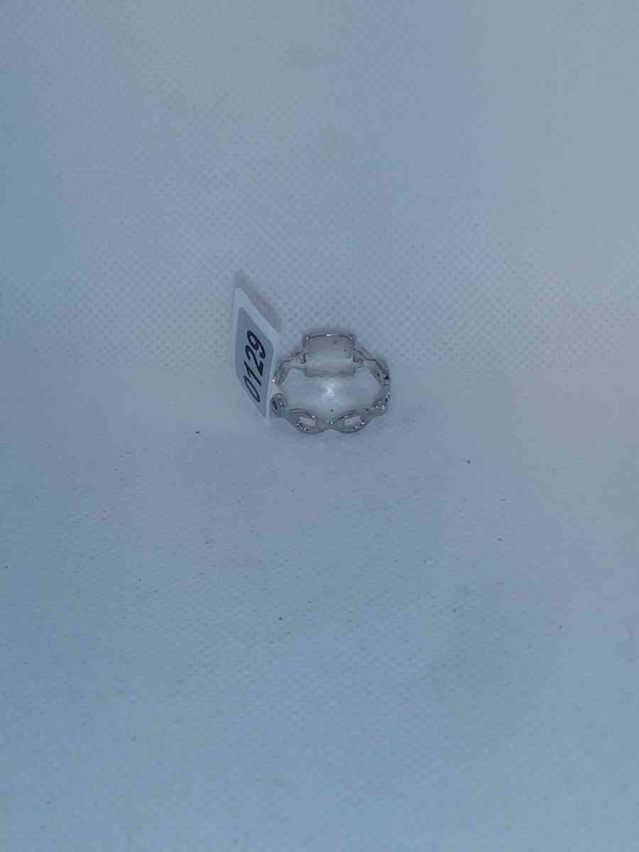 Black Square Chain Retro Geometric Ring