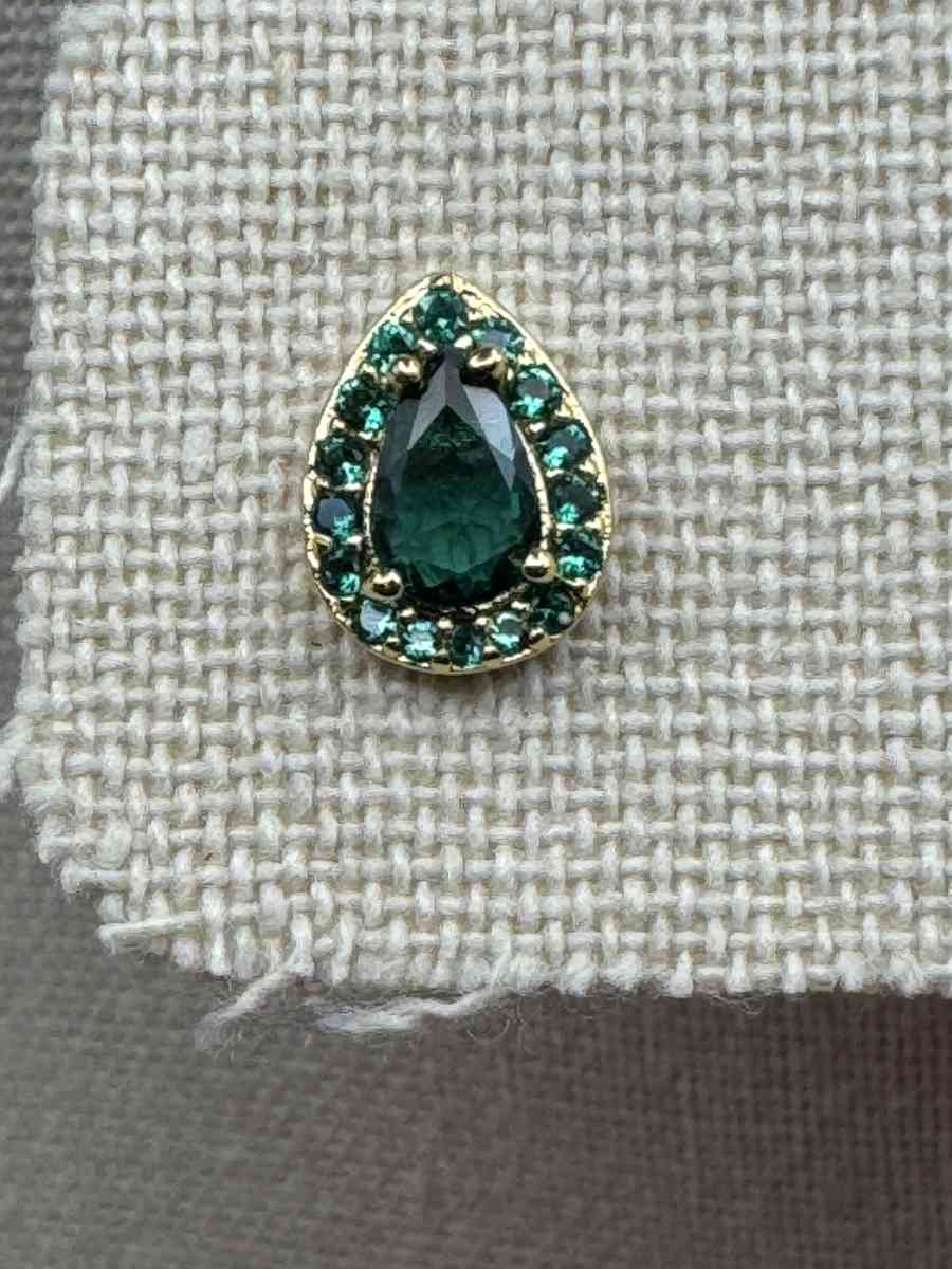 2012PIOR New Kate Spade Emerald Cubic Zirconia Stud Earrings