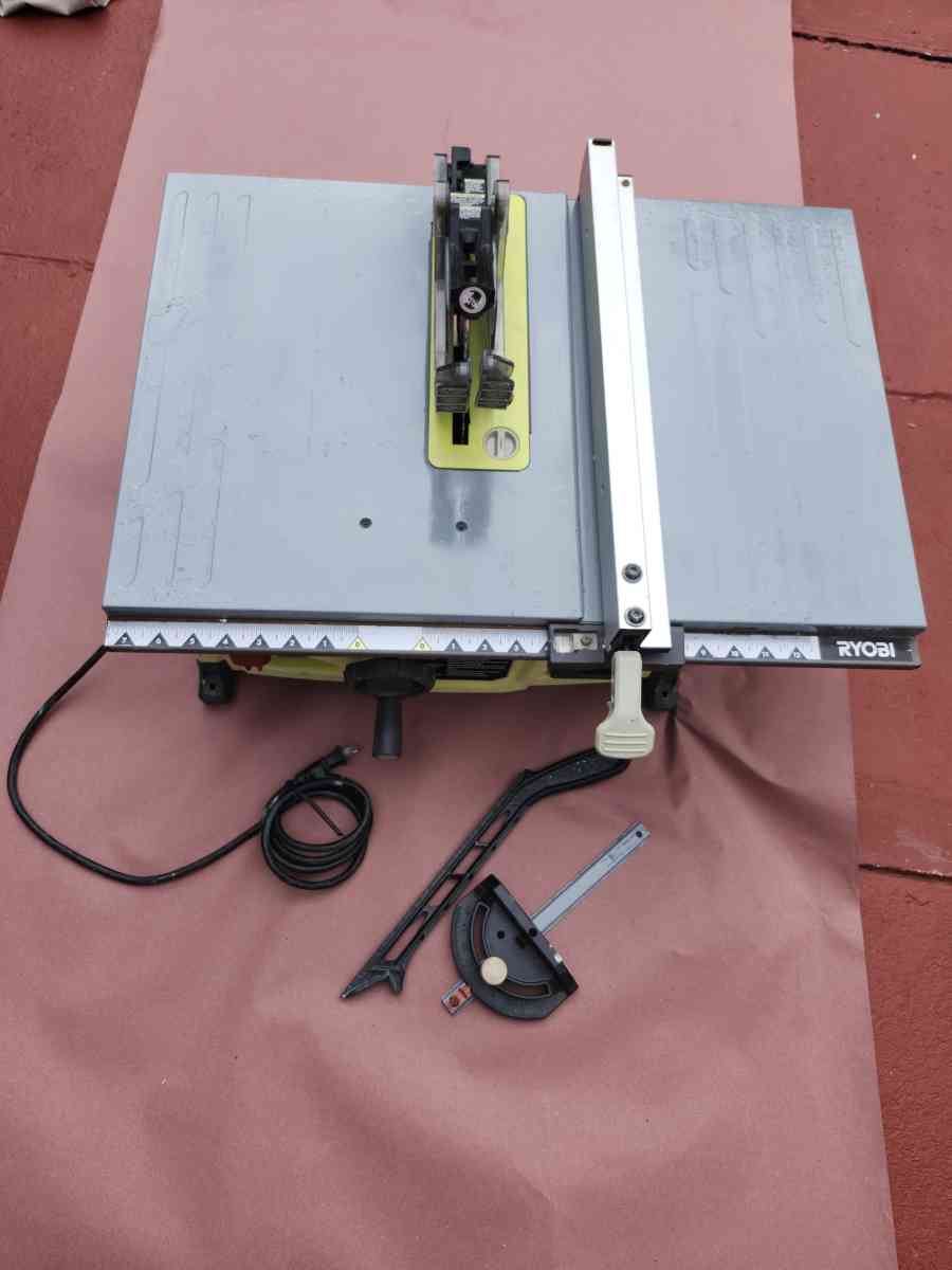 RYOBI13 Amp 814 in Compact Portable Corded Jobsite Table Saw