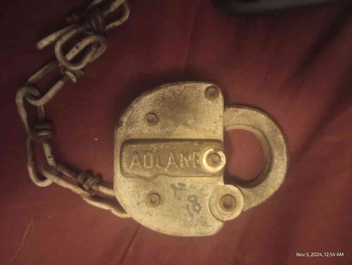 vintage Adlake railroad lock