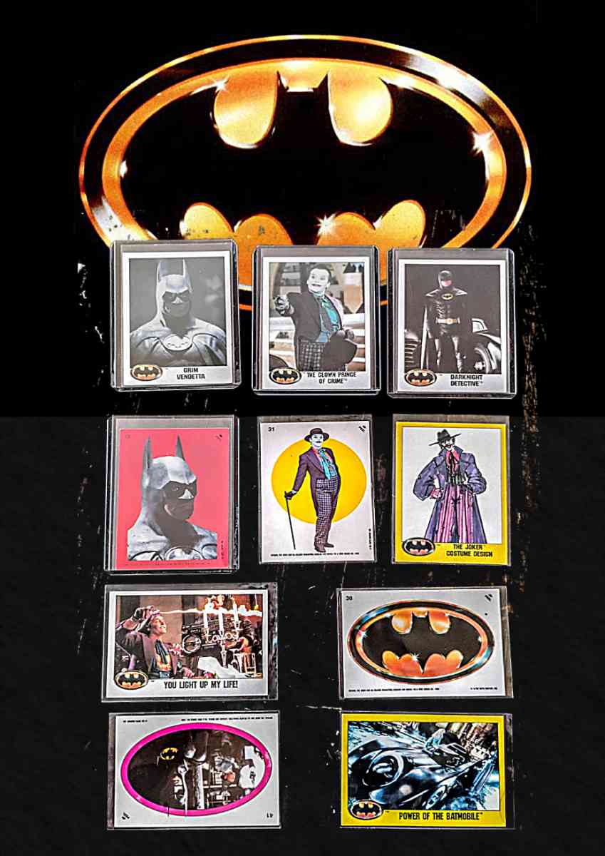 original 1989 batman the movie card lot