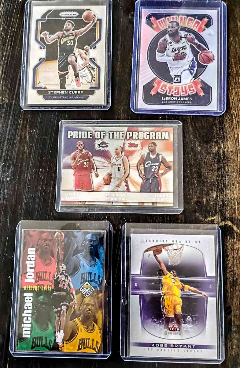 Michael Jordan K Bryant S Curry L james 5 lot