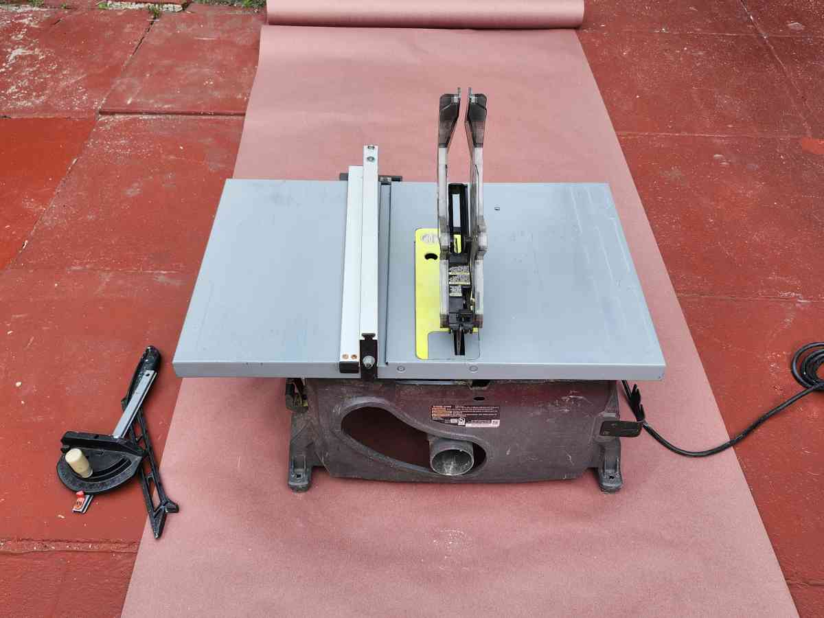 RYOBI13 Amp 814 in Compact Portable Corded Jobsite Table Saw