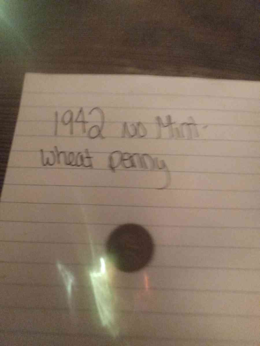 no mint stamp 1942 wheat penny