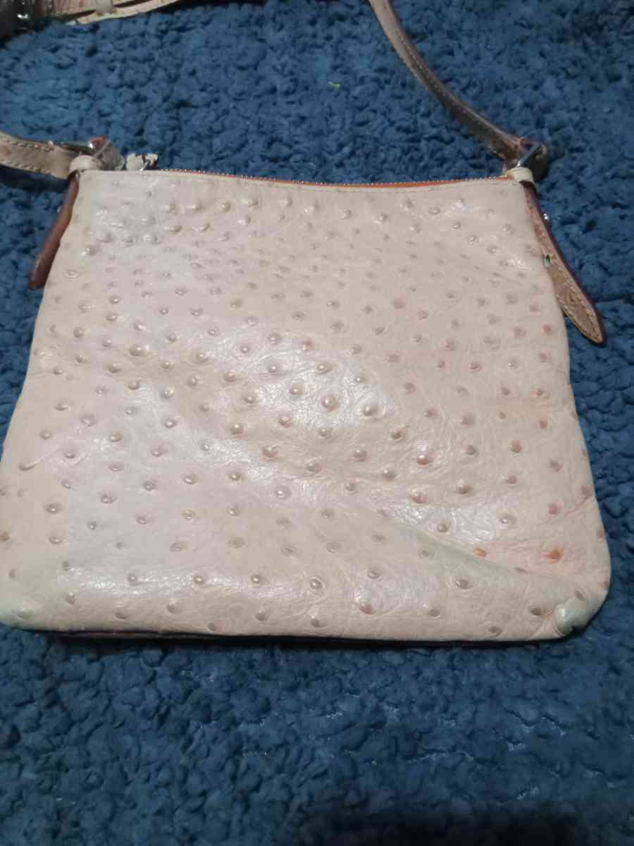 Dooney and Bourke Pink Ostrich Leather Bag