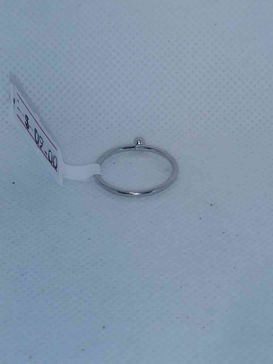 Silvery Sphere Ring RG