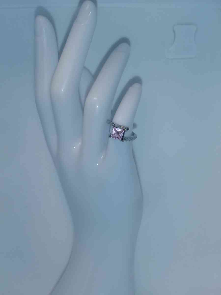 Split Square Silver Ring