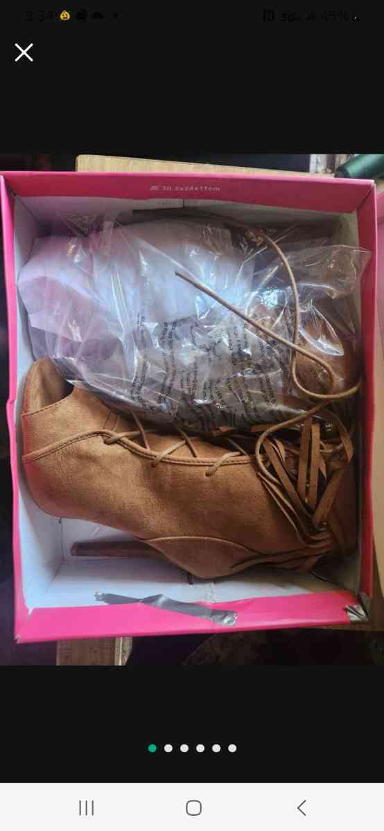 women size 8 brown brand new ankle boots