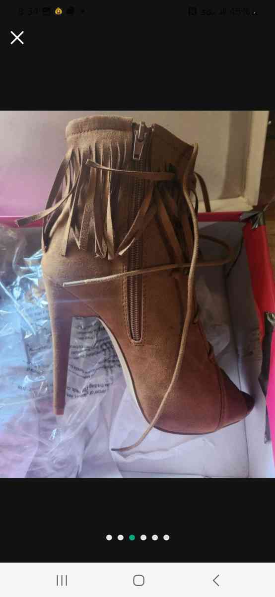 women size 8 brown brand new ankle boots