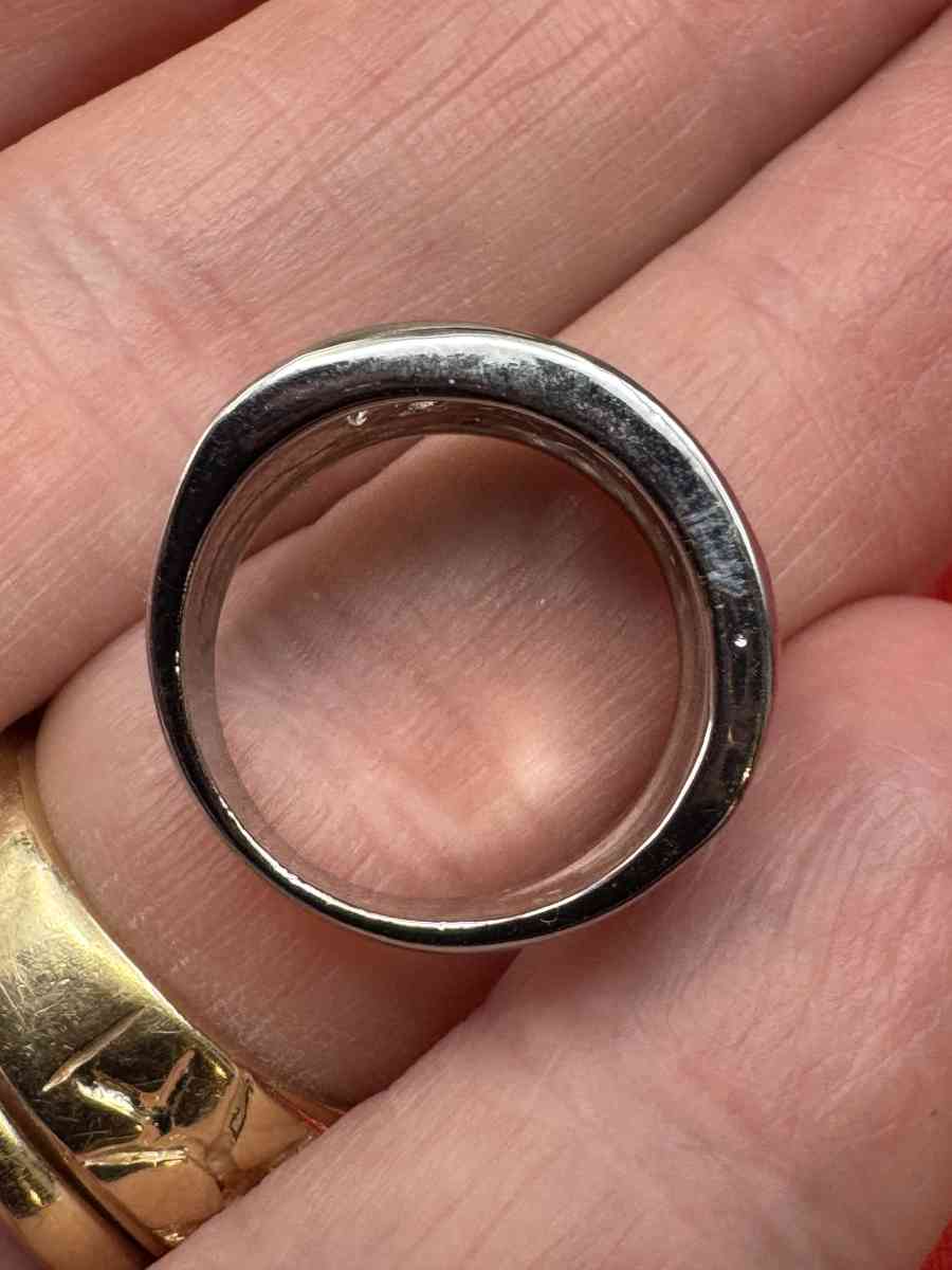 2034PTT Stainless With Rhinestones Nana Band Ring