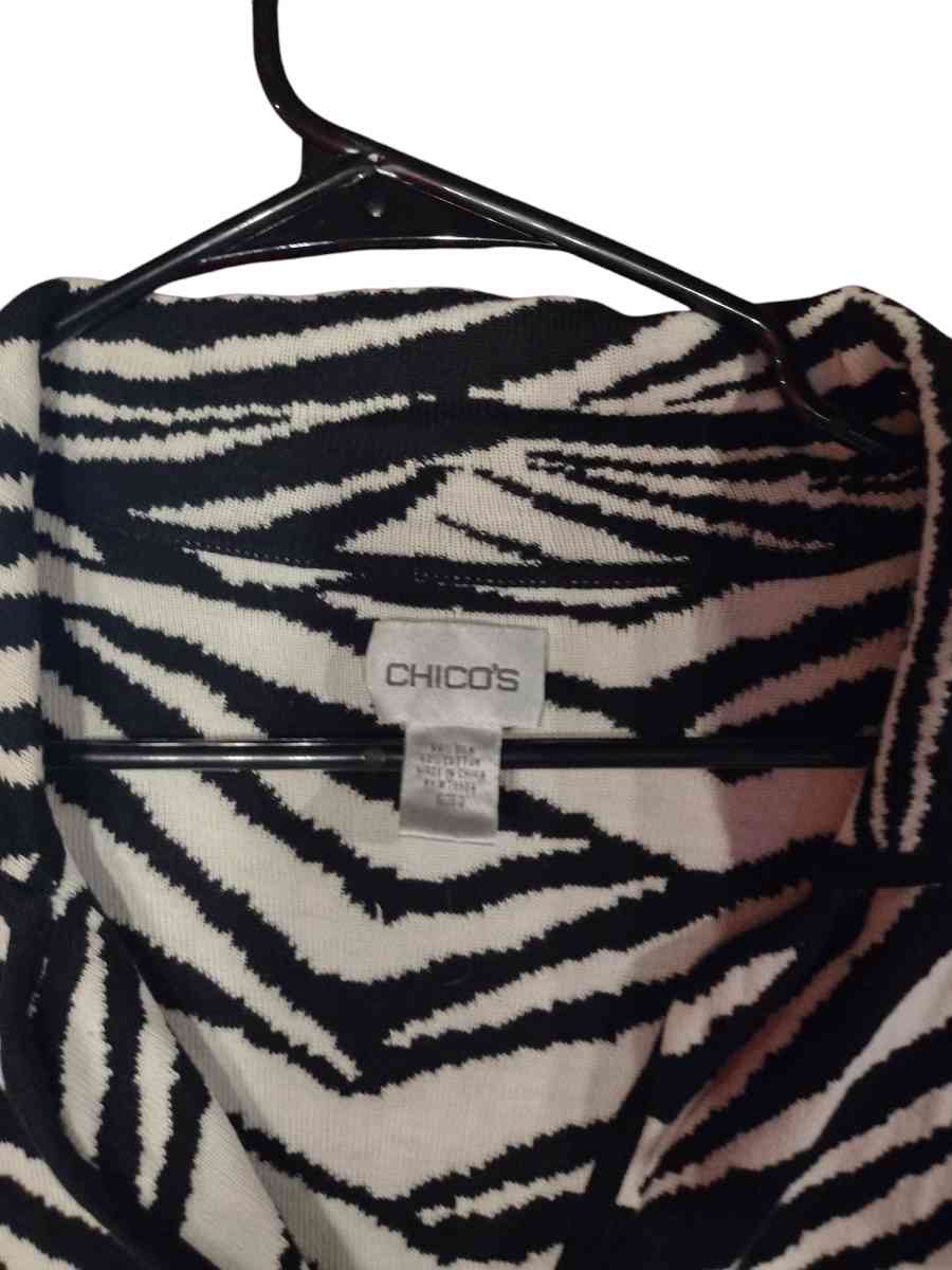 chicos zebra print jacket