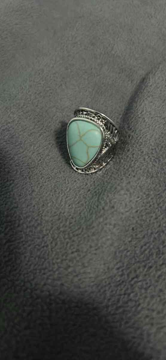 mens rings turquoise tizora natural stone